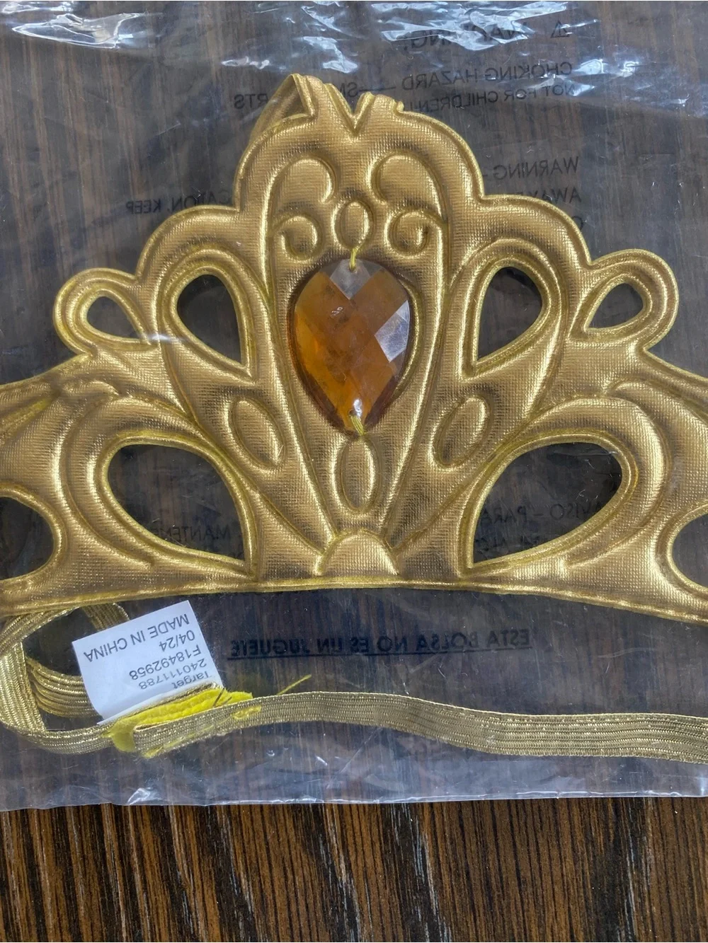 New Hyde & EEK! Kids Gold Halloween Crown Tiara - Picture 2 of 4